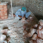 USB Himalayan Salt Lamp with Wooden Base - Multicolour LED 🌈✨