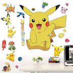✨ Pikachu & Friends Pokémon Wall Stickers – Cute Cartoon Room Décor for Kids | 4 Designs