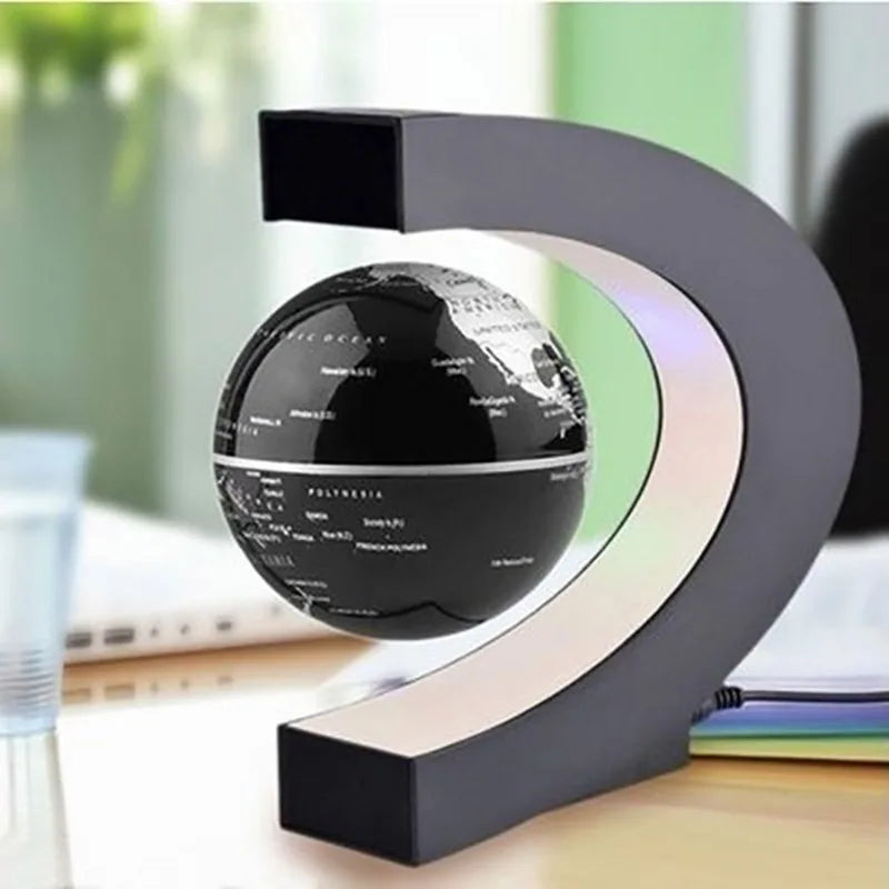 🌍 LED Floating Globe with Magnetic Levitation - Decorative Anti-gravity Lamp