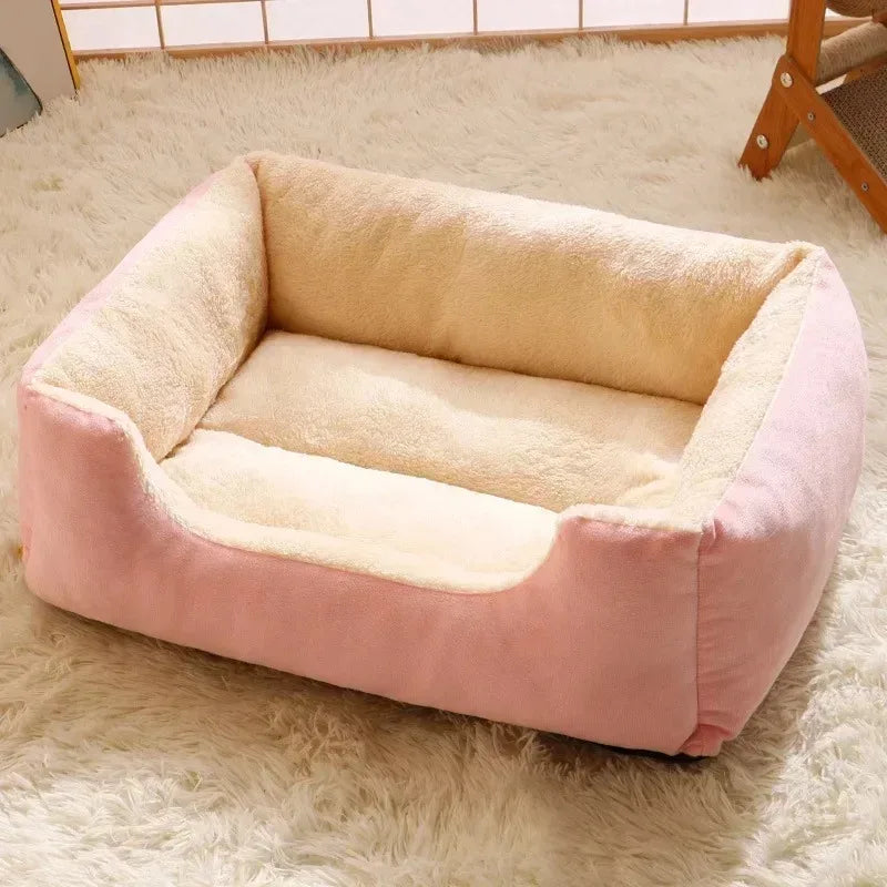 🐾 Cozy Plush Pet Bed – Ultra-Soft Rectangular Cushion for Cats & Small Dogs 🐾