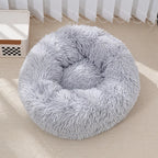 Soft Nest Bed for Dogs and Cats - Ultra-Soft Round Plush Kennel