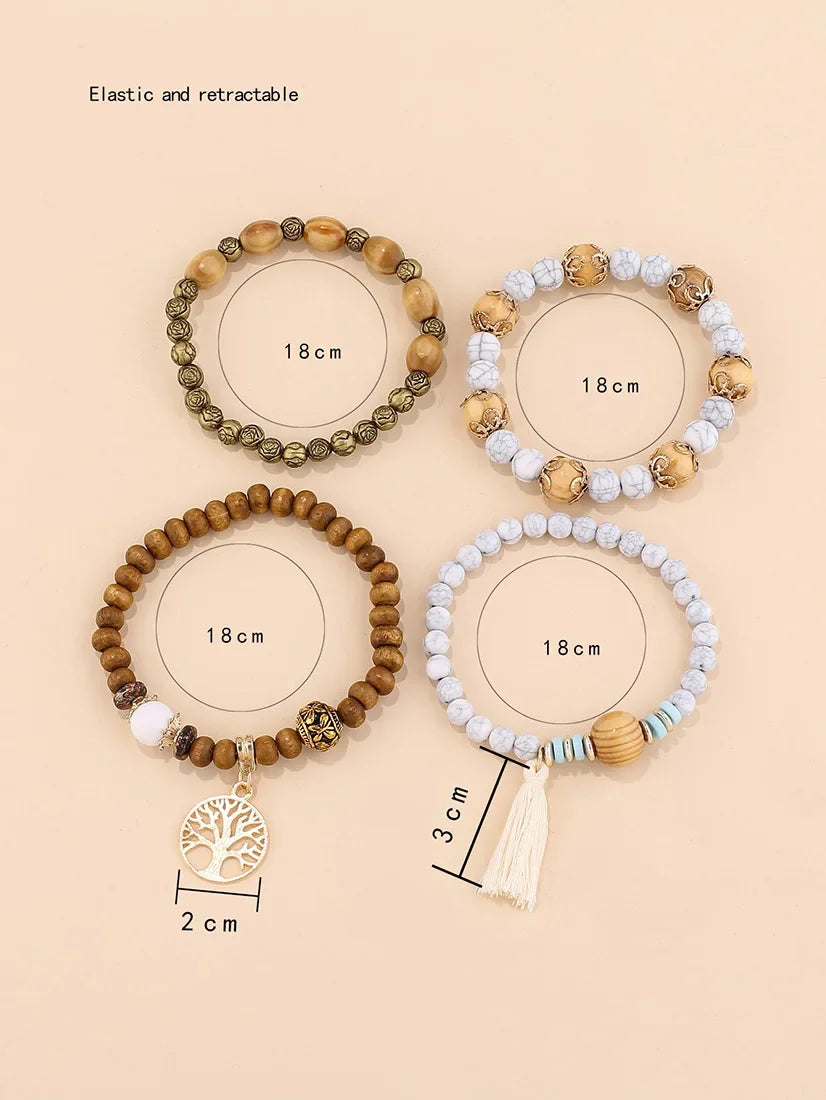 🌿 Tree of Life Charm Bracelet – Boho Unisex Adjustable Bracelet ✨