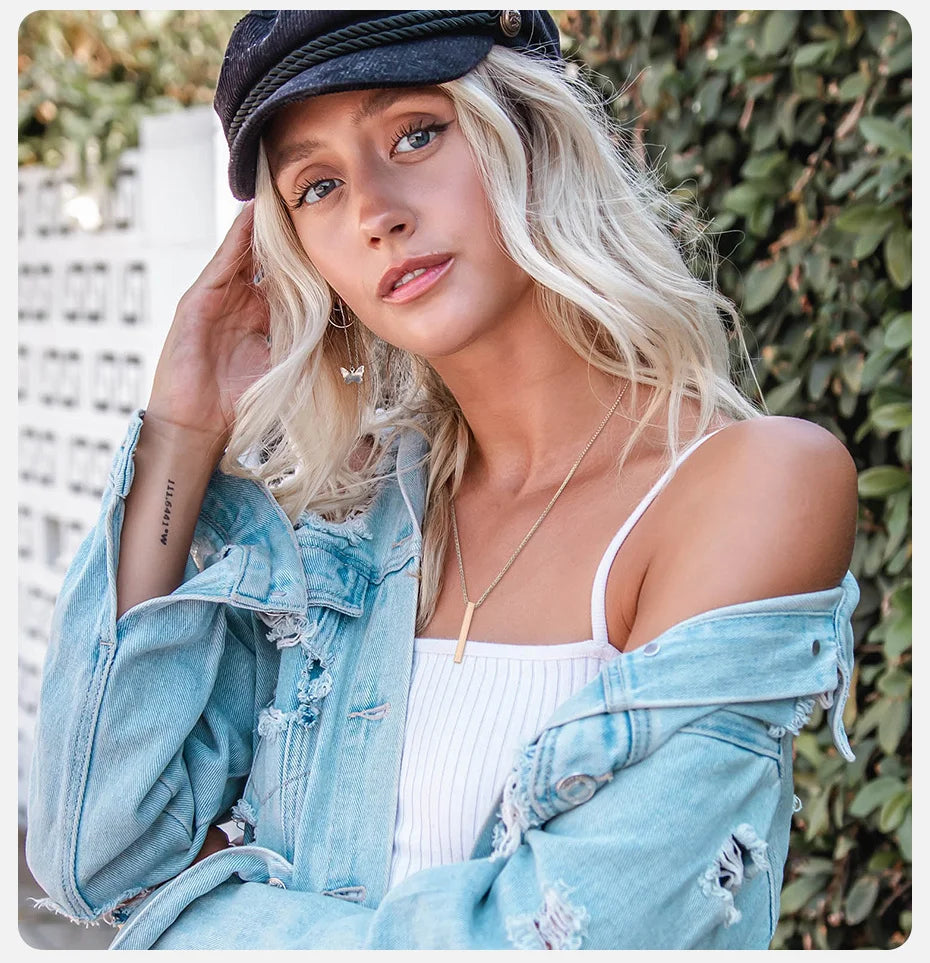 ✨ Minimalist Long Bar Pendant Necklace – Unisex Elegance ✨