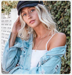 ✨ Minimalist Long Bar Pendant Necklace – Unisex Elegance ✨