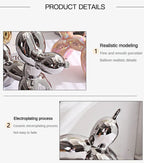 ✨ Balloon Dog Mini Sculpture – 11cm Ceramic Desk Ornament 🐶🎈