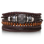 🔥 Men’s Leather Bracelet Collection – Multi-Style Modern Designs 🖤✨