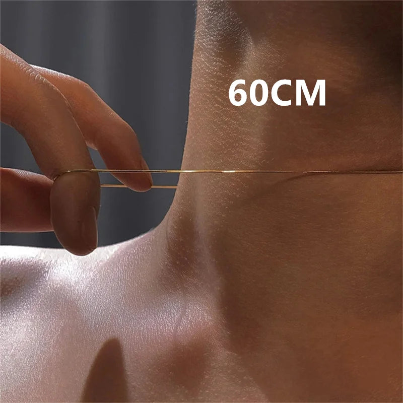 ✨ Minimalist Unisex Stainless Steel Chain Necklace – Gold & Silver 💫