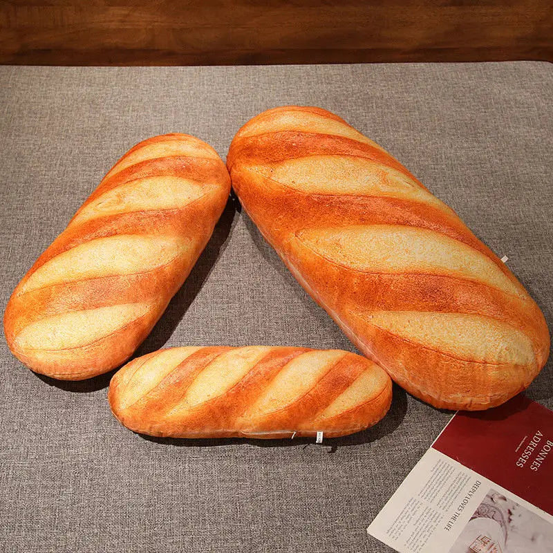 🥖 Cute French Baguette Plush – Soft & Funny Bread Pillow