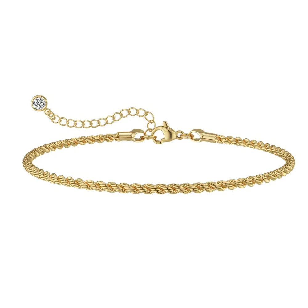 ✨ Elegant Gold Bracelet Collection – Women’s Minimalist Chain Set ✨