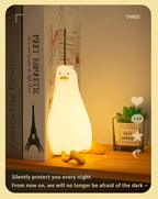 🌙 Cute DAC Silicone Night Light –Rechargeable LED for Bedroom