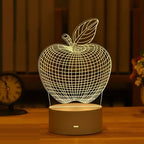 💡 3D Visual Illusion Night Light – LED Desk Lamp