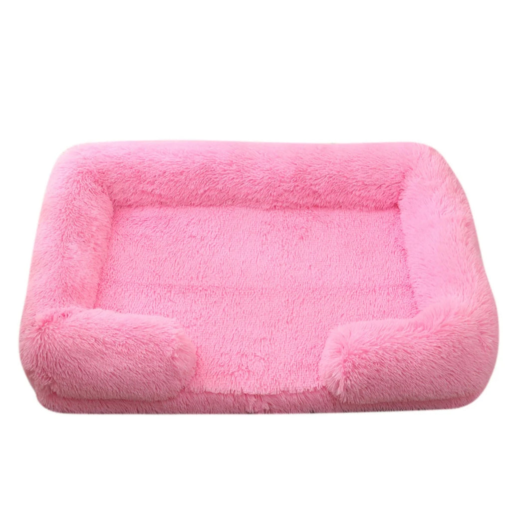 Soft Square Kennet for Dogs and Cats - Plush Bed with Removable Cushion 🐾✨