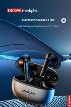 🎧 Lenovo Bluetooth 5.3 Dual-Mixed Stereo Earbuds – Noise Reduction, Deep Bass & Smart Touch Control ✨