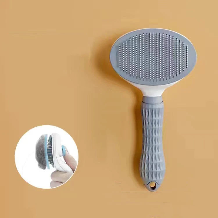 🐾 Self-Cleaning Pet Grooming Brush — Easy Fur Removal ✨