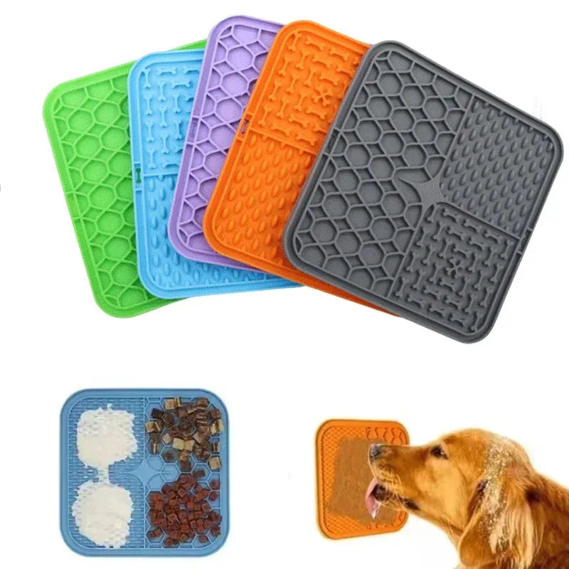🌟 Silicone Slow-Feeding Mat for Dogs & Cats 🐾 | Lick Pad Anti-Anxiety & Training Tool
