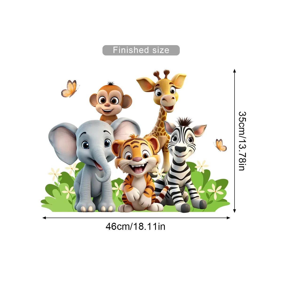 🌲 “Forest Friends Wall Decals – Cute Animal Nursery Stickers” 🦊🐻🦉✨