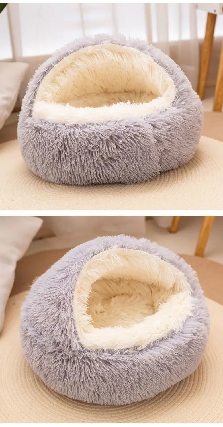 2-in-1 Nest Bed for Cats and Dogs - Soft, Enveloping and Transformable | 40-50-60 cm