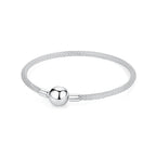 🌟 Elegant Silver Charm Bracelet – Minimalist Women’s Jewelry 💎✨
