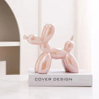 ✨ Balloon Dog Mini Sculpture – 11cm Ceramic Desk Ornament 🐶🎈