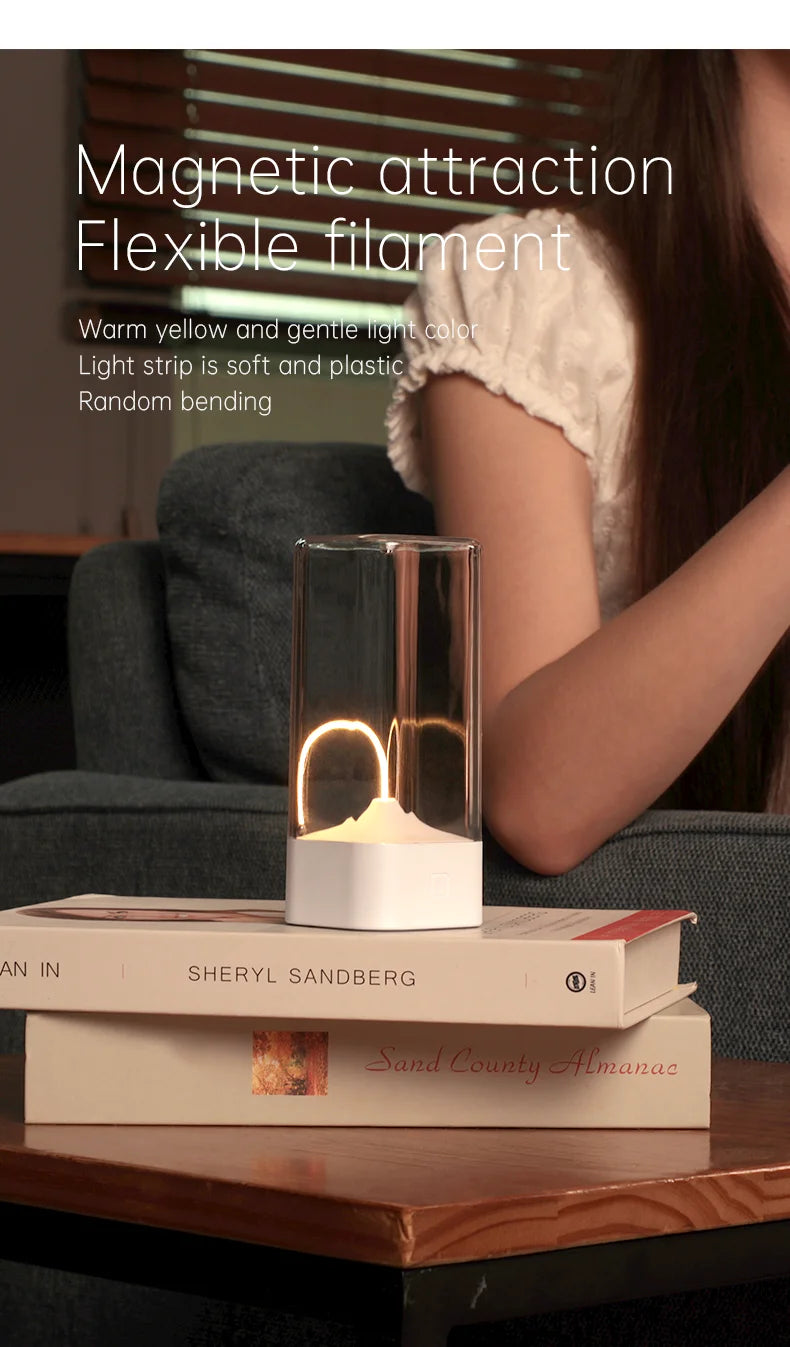 ✨ Lampada Wireless Minimal – LED Dimmerabile & Magnetica 🔋