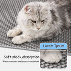 Double-Layer Cat Litter Trapping Mat 🐾 | Waterproof, Easy-Clean & Anti-Tracking