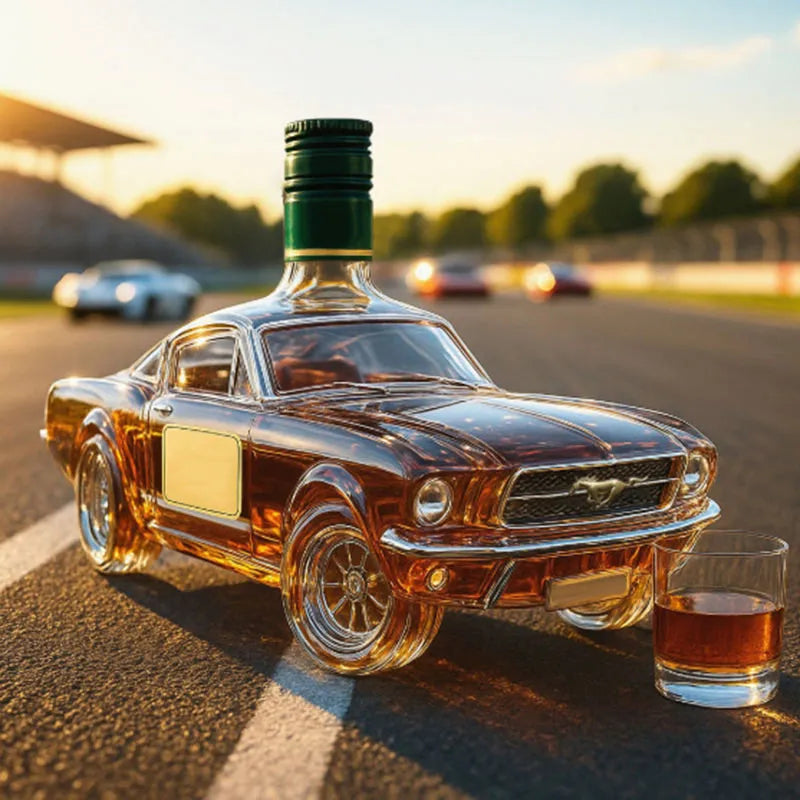 Car & Motor Decanter 🚗🔥 Glass Whisky Bottle – Premium Vintage Design