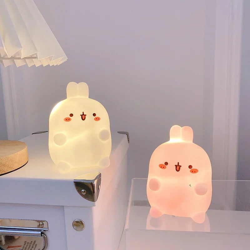 Cute Bunny LED Night Light – Rechargeable Night Light for Bedroom | 4 Variants 🐰✨