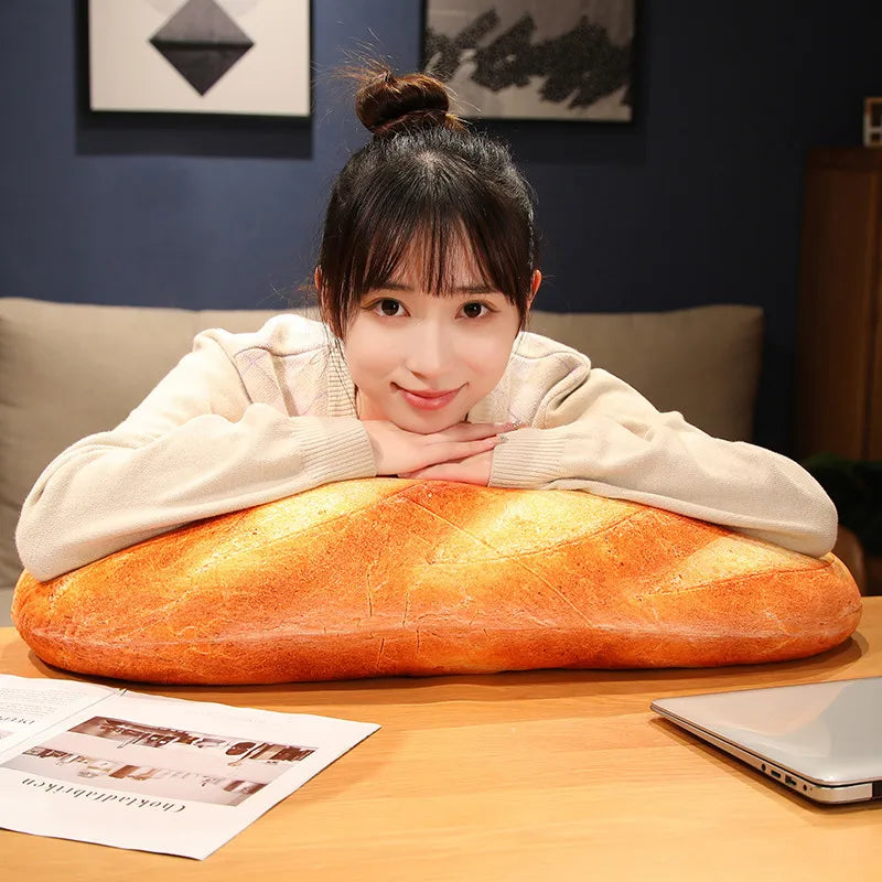 🥖 Cute French Baguette Plush – Soft & Funny Bread Pillow