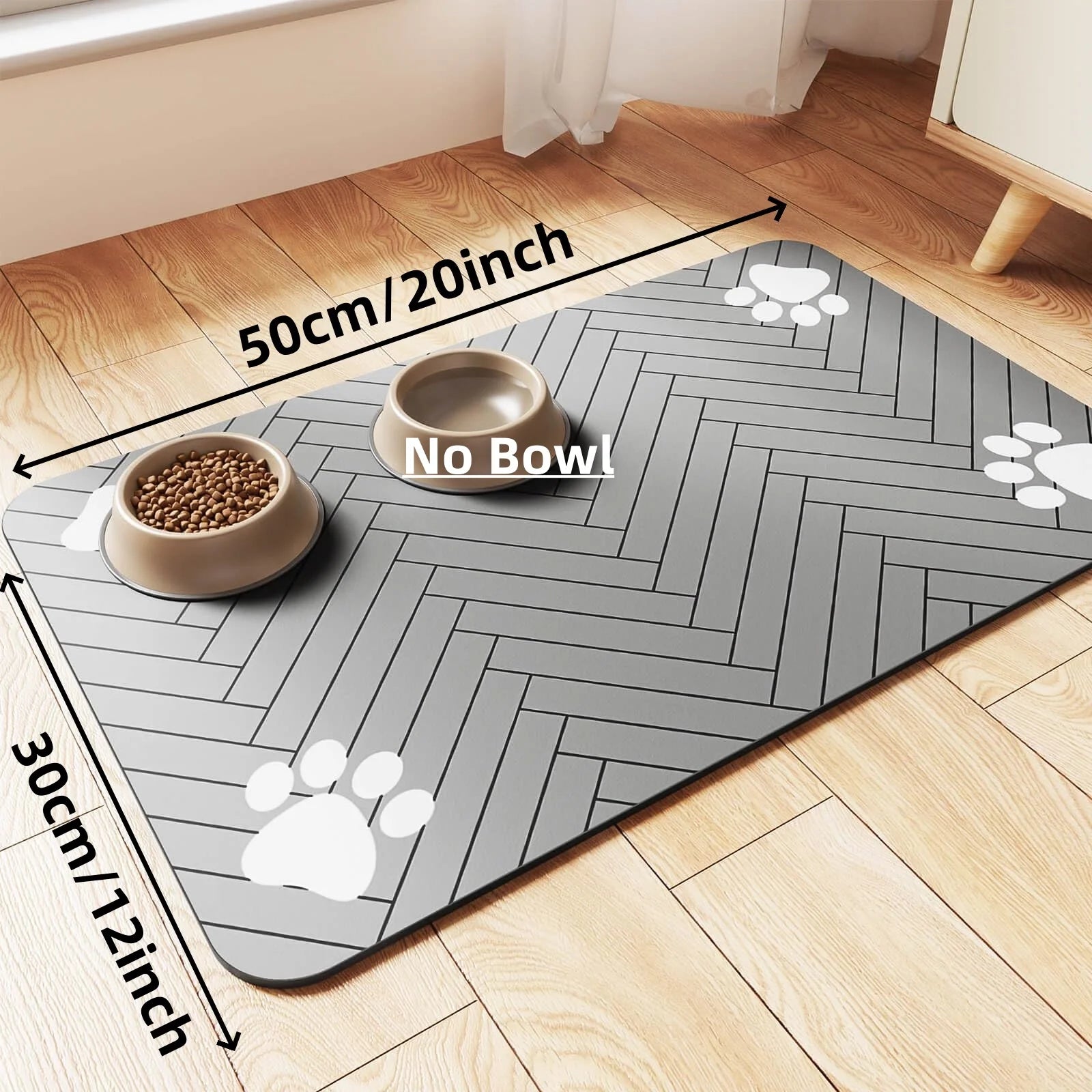 🐾 Pet Feeding Mat – Absorbent & Waterproof Food Bowl Protector 🐶🐱