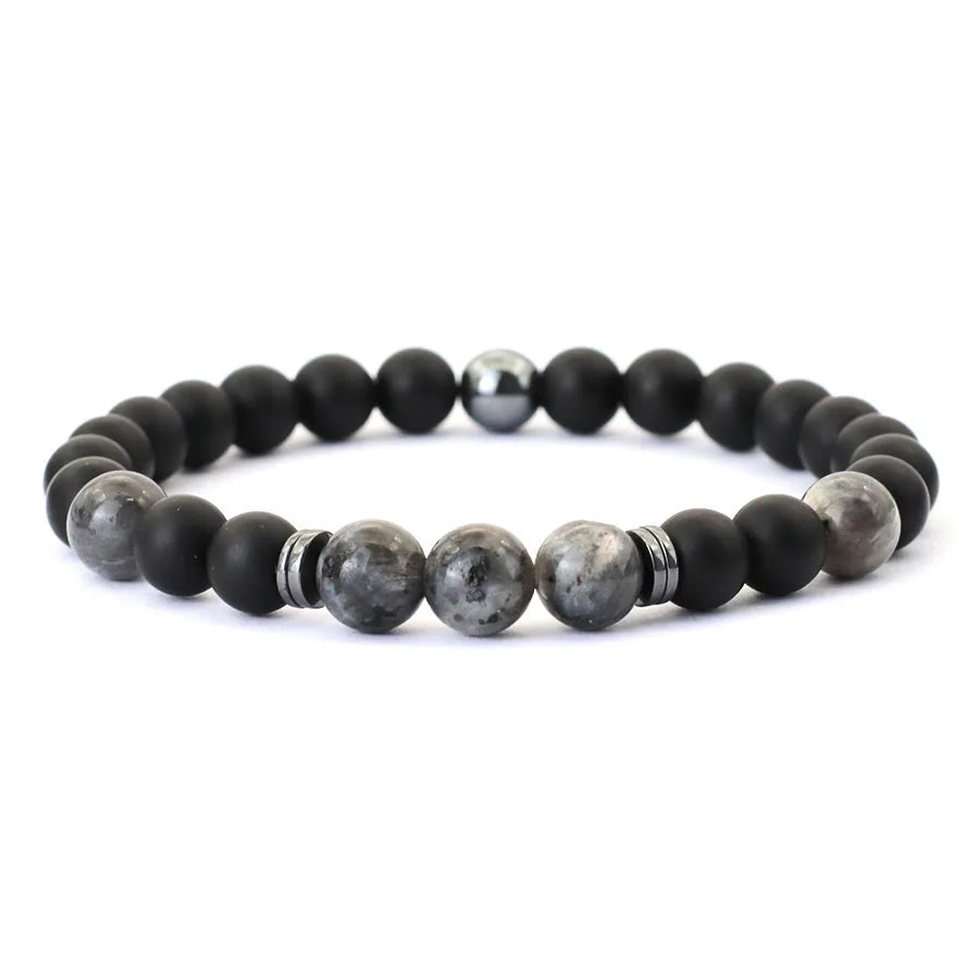 ✨ Premium Stone Bead Bracelet – Natural Energy Collection ✨