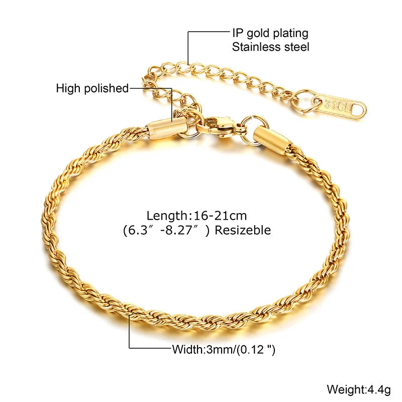 ✨ Elegant Minimalist Gold Bracelet – Women’s Delicate Jewelry ✨