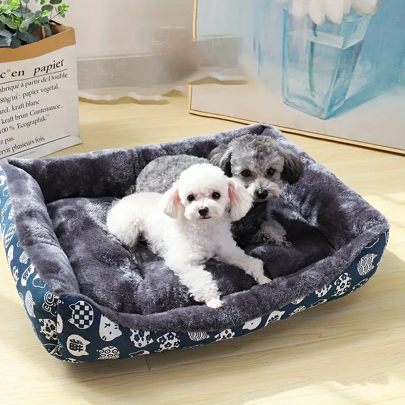 Rectangular Soft Kennel 🛏️ for Dogs and Cats - Ultra Comfort • Sizes S-XXL • 3 Colours