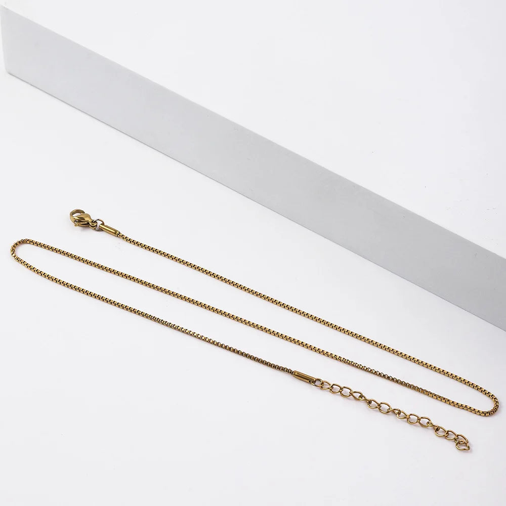 ✨ Unisex Minimalist Chain Necklace – Gold & Silver (Multiple Lengths) ✨