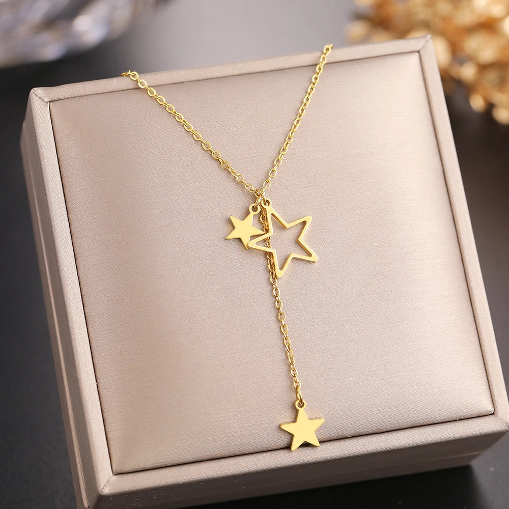 ✨ Elegant Minimalist Chain Necklace – Gold & Silver ✨