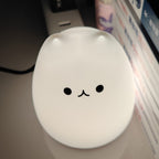 Cute Cat Baby Night Light 🐱✨ – 7 Colours, Touch, Soft Silicone • USB Rechargeable