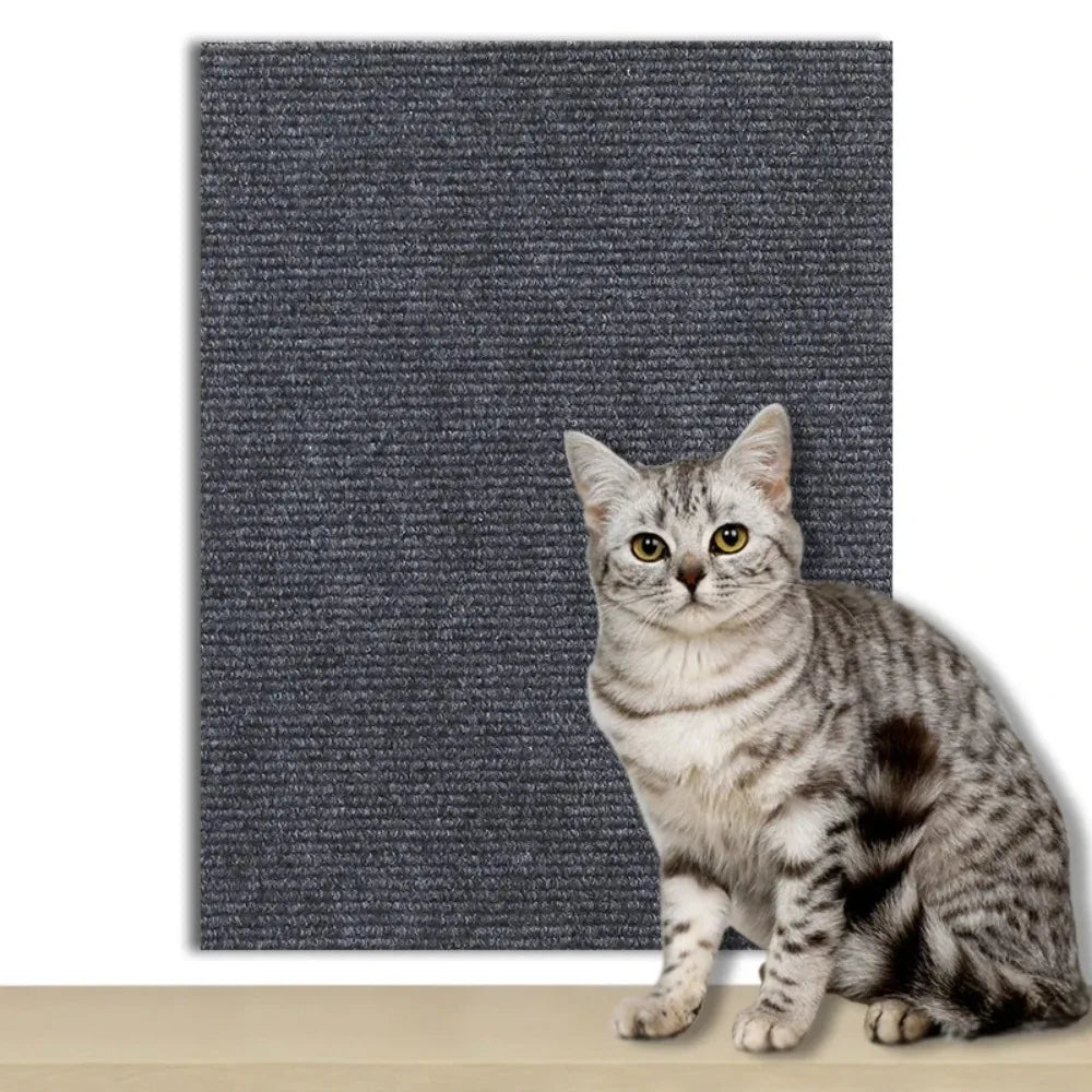 🐾 Universal Cat Scratching Mat – Wall, Furniture & Floor Protector
