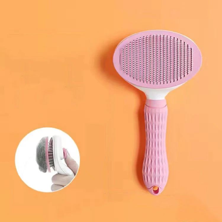 🐾 Self-Cleaning Pet Grooming Brush — Easy Fur Removal ✨