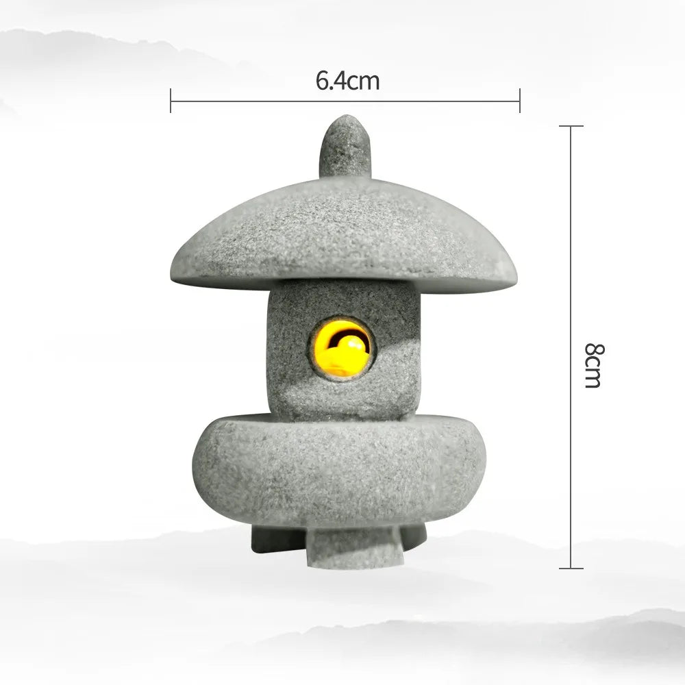 🌙 Mini Zen Pagoda & Lantern Statues – Micro Garden & Aquarium Decor 🏯✨