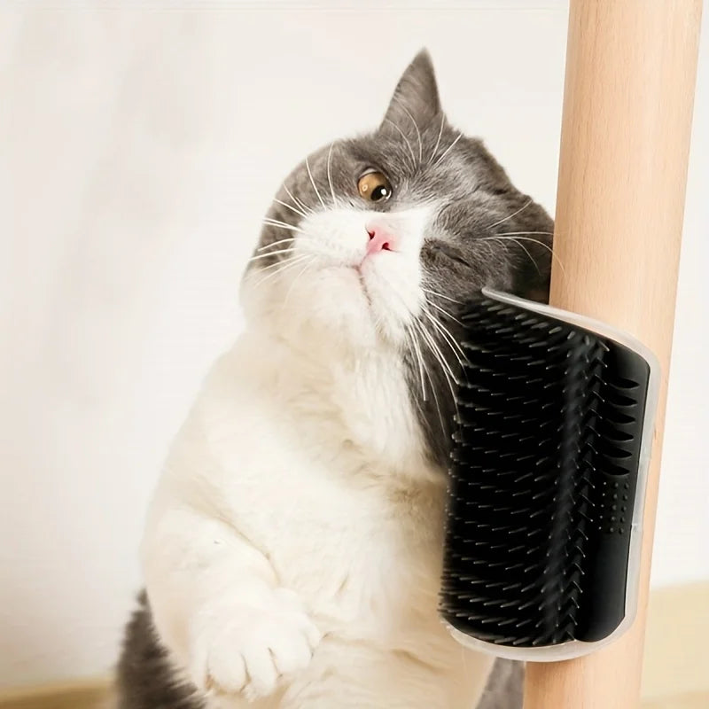Corner Cat Self-Grooming Brush – Wall-Mounted Massage Comb 🐱✨