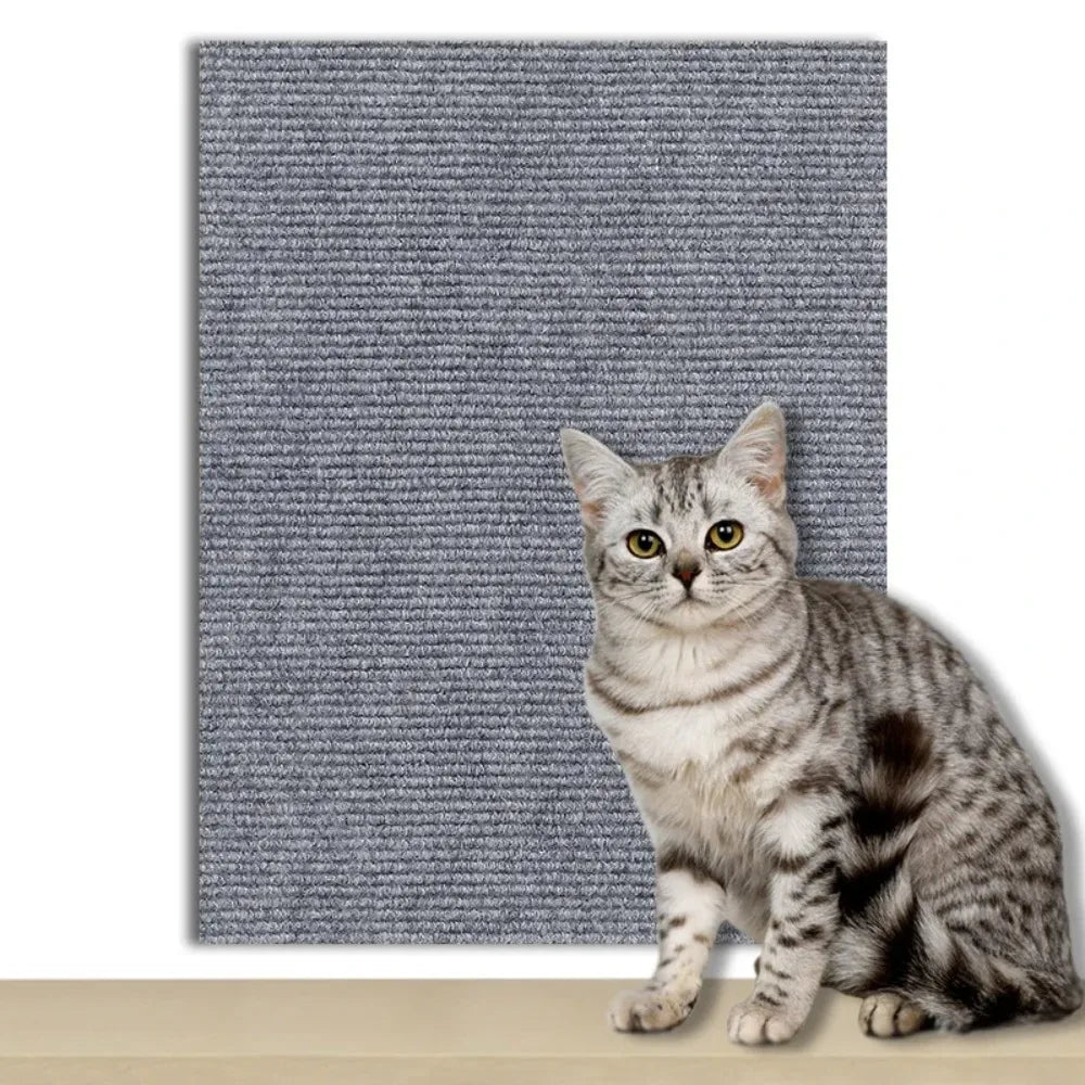 🐾 Universal Cat Scratching Mat – Wall, Furniture & Floor Protector