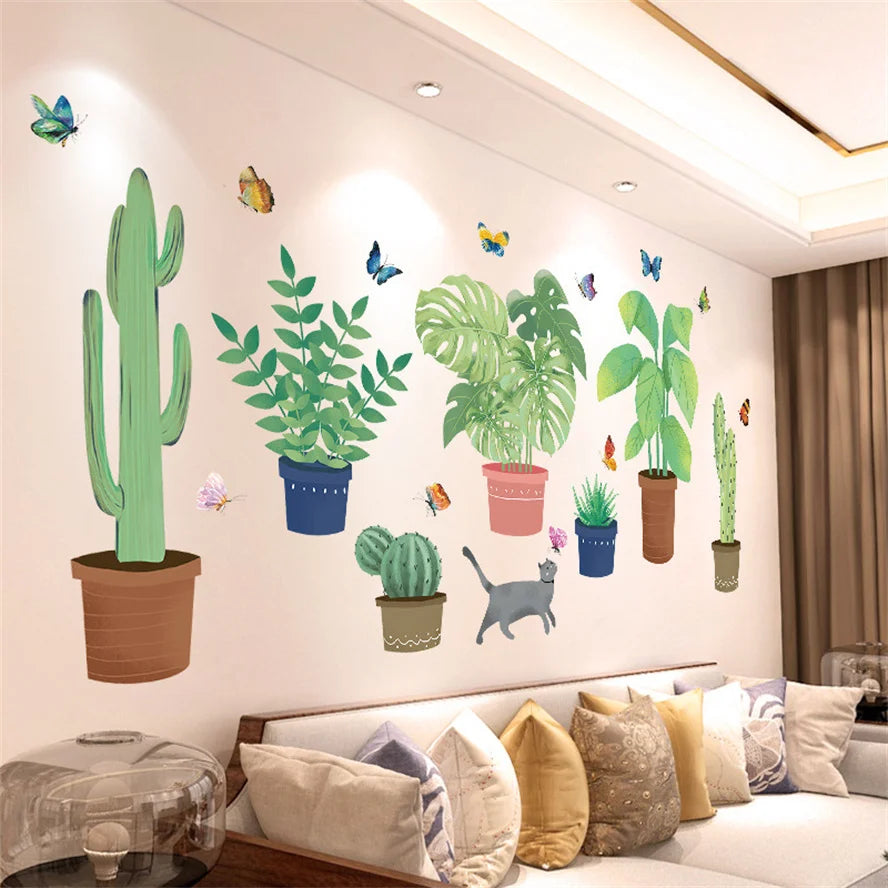 🌿✨ Aesthetic Floral & Nature Wall Stickers | DIY Home Decor – 20 Designs 🌸🦋