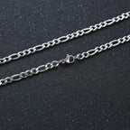 🔗 Bold Men’s Pendant Necklace – Stainless Steel Statement Chain (Gold & Silver)