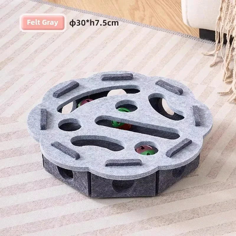 🐾 Cat Puzzle Toy – Interactive Felt Puzzle Box for Indoor Cats 🧩🐈✨