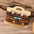 🌿 Boho Charm Bracelet – Multilayer Hippie Style Jewelry ✨