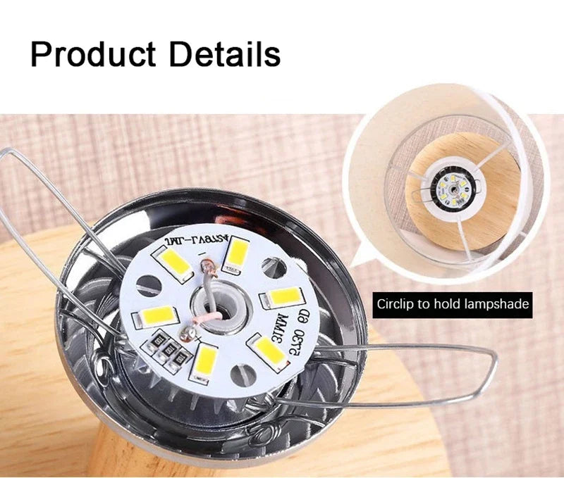 Chinese Style Minimalist LED Table Lamp - Touch, USB, Dimmable 🌙