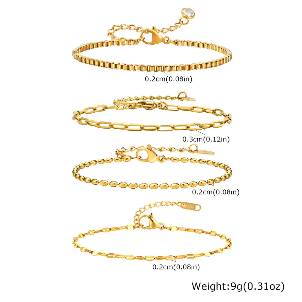 ✨ Elegant Minimalist Gold Bracelet – Women’s Delicate Jewelry ✨