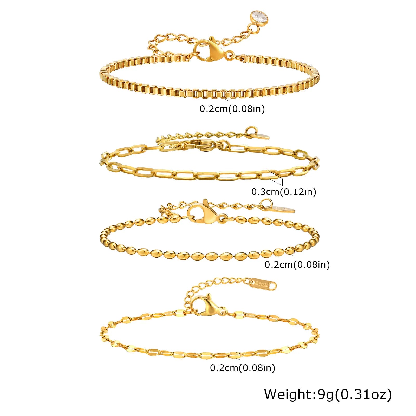 ✨ Elegant Minimalist Gold Bracelet – Women’s Delicate Jewelry ✨