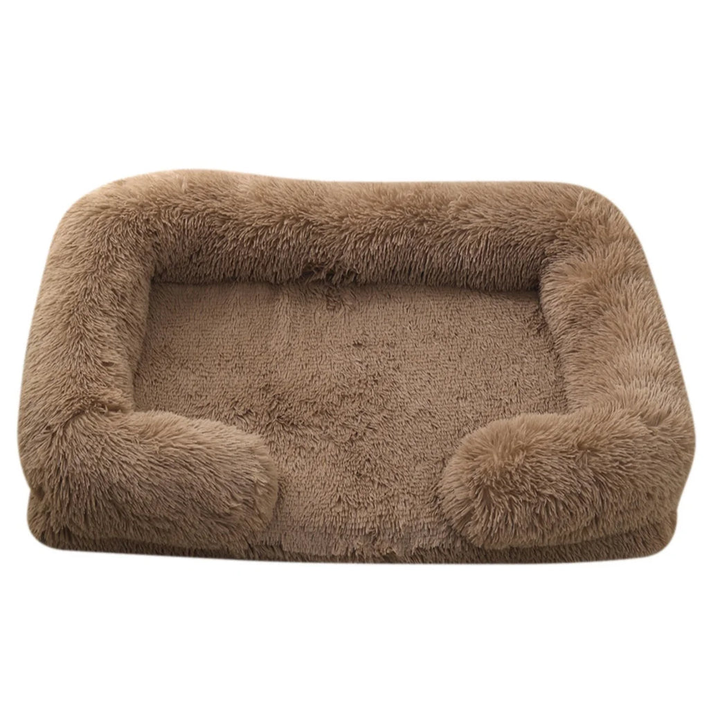 Soft Square Kennet for Dogs and Cats - Plush Bed with Removable Cushion 🐾✨