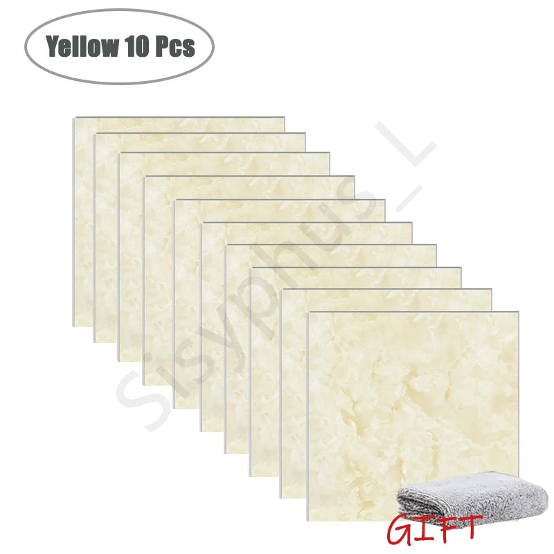 ✨ Marble-Style Waterproof Tile Stickers (10–50 pcs) – Peel & Stick Wall Decor 🧱✨