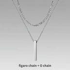 🔗 Bold Men’s Pendant Necklace – Stainless Steel Statement Chain (Gold & Silver)